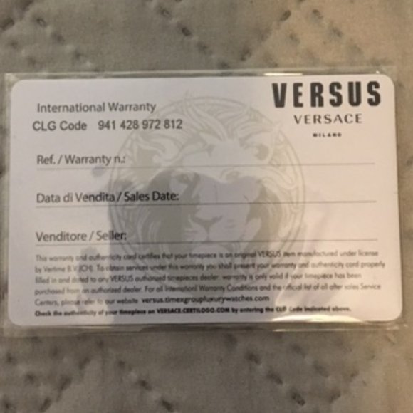 VERSACE VERSUS WATCH - MENS - BLACK SILICONE BAND - STAINLESS STEEL CASE - NEW! - Picture 7 of 7